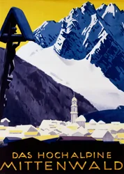 Korkea alppi Mittenwald, n. 1930