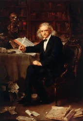 Historioitsija Theodor Mommsenin muotokuva