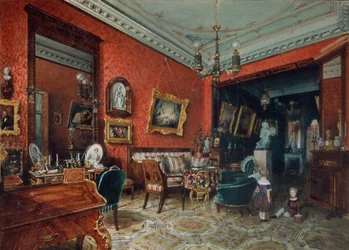 Olohuone, 1840-luku