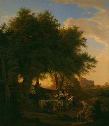Grottaferratan suihkulähde, 1832.