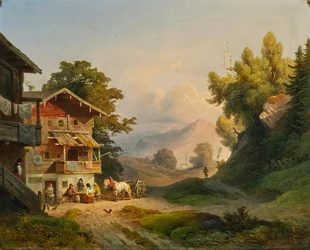 Ludwig Schuster keskipäivän lepo 1852