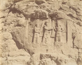 7 [Taq-e Bostan, Šapur II:n kruunajaisseremonia, Kermānšāh], 1840-60-luvut.