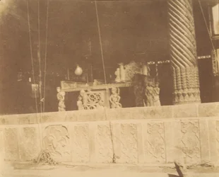 [Golestanin palatsi, Teheran, Iran] Takht-i Marmor, 1840-60-luvut.
