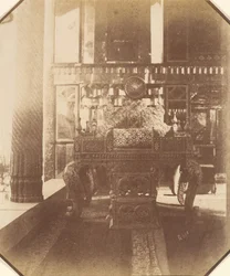 [Golestan, riikinkukkovaltaistuin, Teheran, Iran] Takht-i Taous, 1840-60-luku.