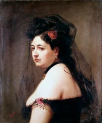 Muotokuva Elisabetta Galletti Gianolista, italialaislaulajasta (maalaus