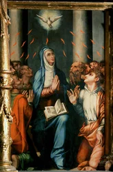 The miracle of PentecoSt (maalaus kankaalle)