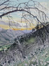 Sunset Mountain Valley