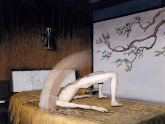 She is Made of Smoke, noin 2012 (akryylimaali paperille).