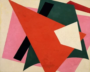 Arkkitehtoninen maalaus - Peinture de Lyubov Sergeyevna Popova (1889-1924) - 1917 - Öljy kankaalle - 80x98 - Museum of Modern Art, New York