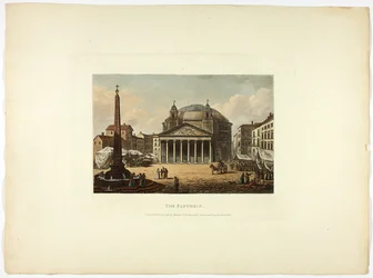 Pantheon, levy kaksikymmentäkuusi Rooman raunioista.
