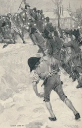 Bonaparte hyökkää lumilinnoituksiin Briennen koulussa, 1896