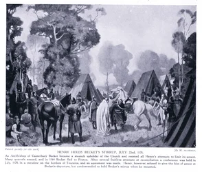 Henryllä on Becketsin jalusti AD1170, 1920-luku