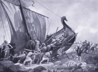 Magnus purjehtii Mull of Kintyren ympäri AD1098, 1920-luku
