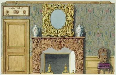Savupiippu ruokasalissa osoitteessa rue Fortune, talo, jonka Balzac osti vuonna 1847