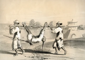 "Luonnos seinältä suuren hyökkäyksen jälkeisenä aamuna", Kiina, 1860.