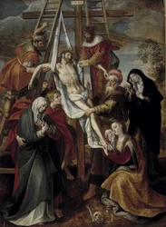 Laskeutuminen,1500-luku (öljy kankaalle)