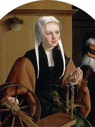 Saksa: Weibliches Bildnis, Anna Codde Muotokuva (mahdollisesti) Anna Coddesta, Pieter Gerritsz Bickerin vaimosta.