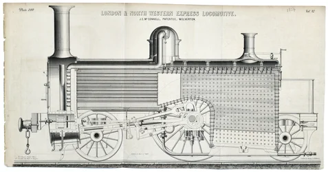 London and North Western Express Locomotive plate 138