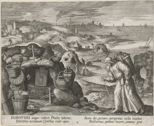 Pyhä Dorotheus Gazalainen erakkona, 1600.