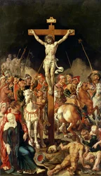 Golgata, triptyykin keskipaneeli (paneelista siirretty öljy kankaalle)