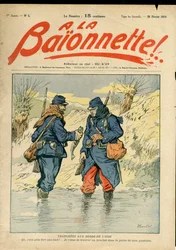 Kansi kappaleesta ”La Baionnette”, Satiirinen väreissä