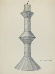 Penitente alttarin kynttilänjalka, n. 1937.