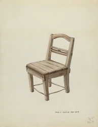 Pieni puinen tuoli, n. 1937.