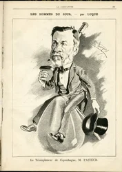 Manuel Luquen (1854-1919) kuvitus elokuvassa La Caricature (1880)