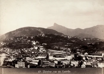 Näkymä Santa Teresasta Brasiliassa, n. 1880-1890 (b/w kuva)