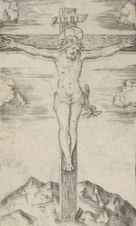Kristus ristillä, sarjasta "Piccoli Santi" Small Saints, n. 1500-1527.