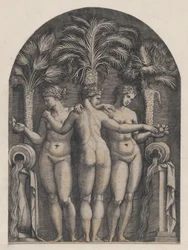 Rooman loiston peili: Kolme armoa, n. 1500-1534, n. 1500-1534.