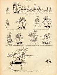 La Baionnette, satiirinen mustavalkoisessa