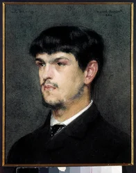 Ranskalaisen säveltäjän Claude Debussyn (1862-1918) muotokuva Marcel Andre Baschet