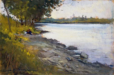 Metsämaa, Marcello Broggi (1896-1954), öljy paneelille.