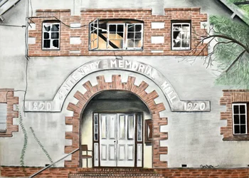 Historiallisen Centenary Hallin sisäänkäynti