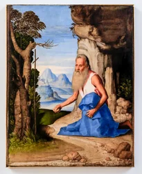 Pyhä Hieronymus, noin 1470 (öljy puulle)