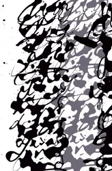 Asemic Writing, 2014 (tussi paperille)