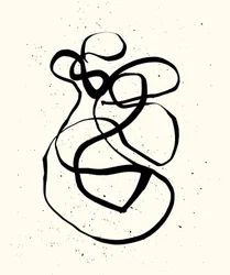 Vibration_03, 2023 (tussi paperille)