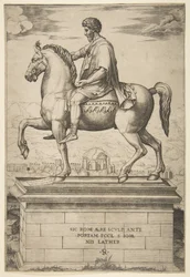 Marcus Aureliuksen ratsastuspatsas, 1515-27.