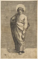 Pyhä Matteus pitelee pussia, n. 1515-27.
