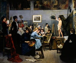 Julian Academyn studio, 1881.