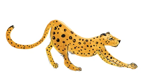 Leopardijooga, 2020 (akvarelli paperille)