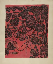 Leimattu pöytäkansi, n. 1942.