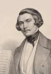 Pianisti ja säveltäjä Alfred Quidantin muotokuva 1815-1893, n. 1840.