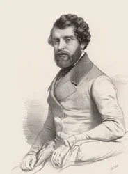 Säveltäjä Federico Riccin muotokuva 1809-1877, 1844.