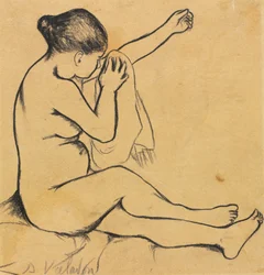 Istuva alaston nainen, 1900-luvun ensimmäinen kolmannes