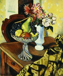 Asetelma hedelmäkulholla, 1918