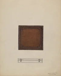 Nahkainen mitalikotelo, 1936.