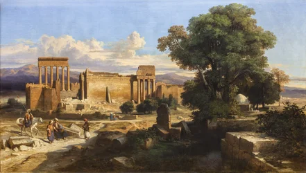 Balbeckin rauniot,1846 (öljy kankaalle)