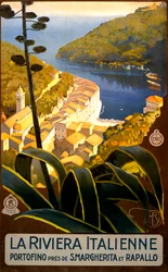 La Riviera Italienne -matkajuliste, n. 1920 (litho)